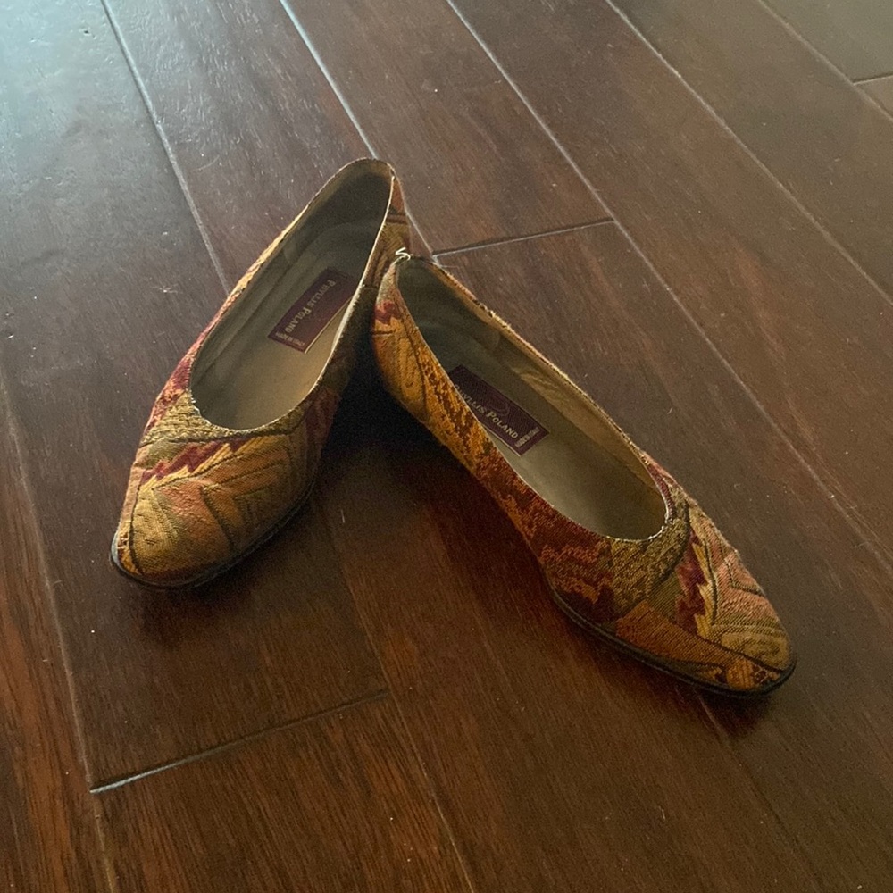 Phyllis Poland Italian tapestry flats